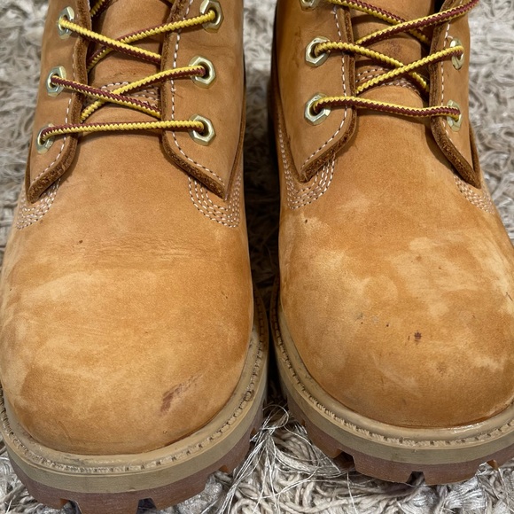 Timberland tan 6" wheat boot leather & gum sole work boots hikers BTS grunge - Picture 7 of 12